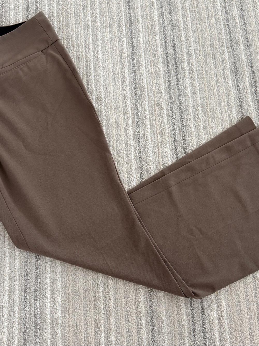 Express Editor Pants Women's 6R Taupe Brown Bootcut Stretch Work Pants